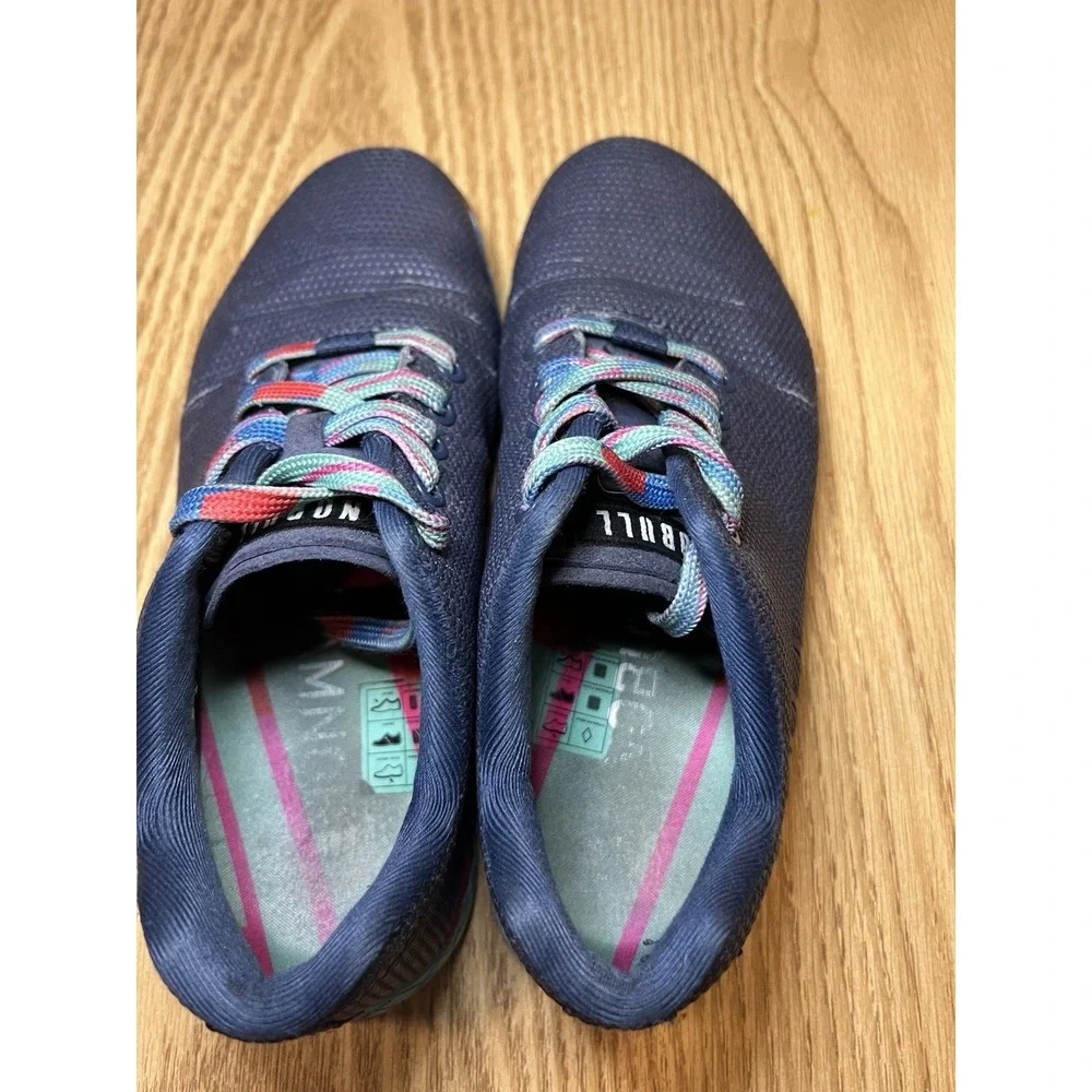 NOBULL Lightning Lightweight‎ Trainer Navy Multicolor Womens 7.5 Men's 6 Rainbow